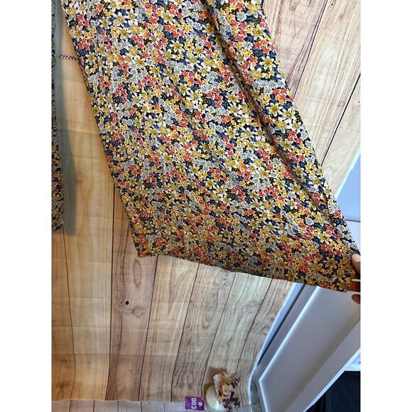 Patrons of Peace Floral Print Flowy Wide Legged Pants Women's Size S - Picture 3 of 9